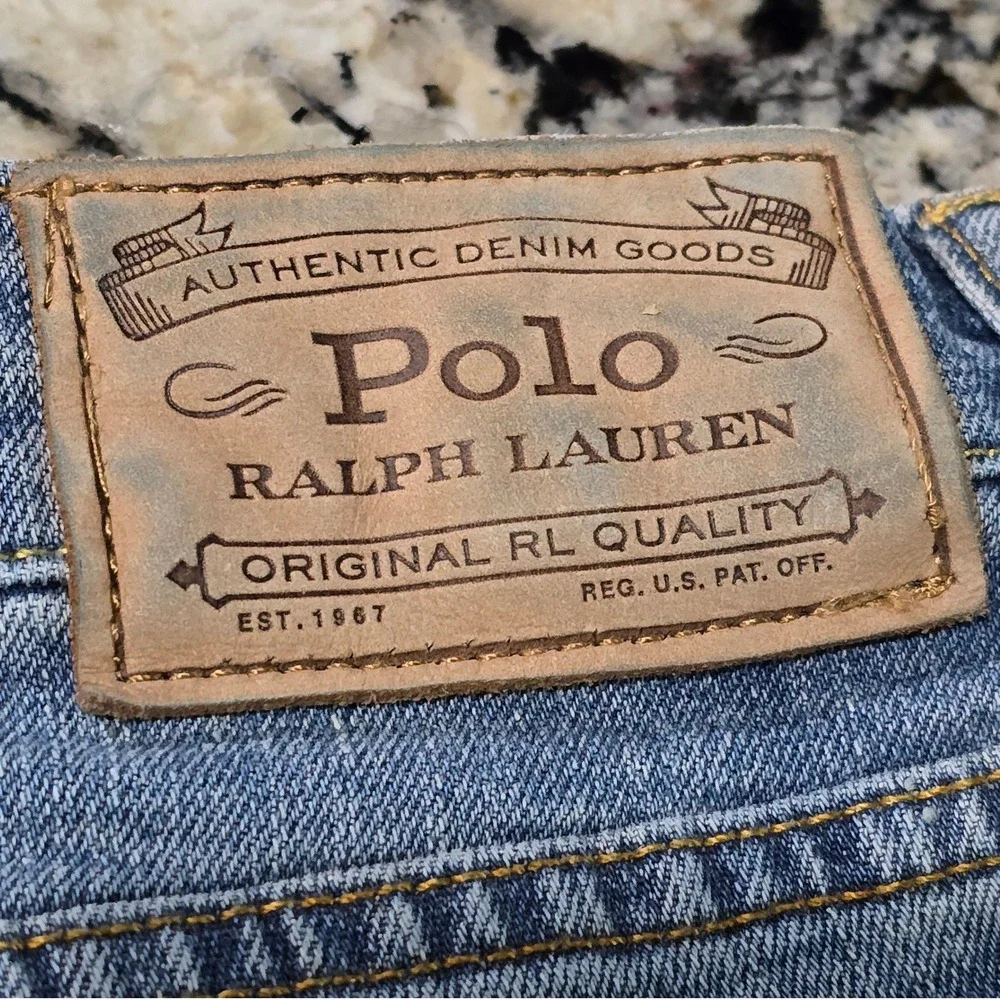 Polo Ralph Lauren Hampton Straight Jeans Mens Classic Denim Blue 44x29 Actual